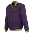 thumbnail image 2 of Men's-JH Design  Purple New Orleans Pelicans 2024/25 City Edition Full-Zip Nylon Bomber Jacket, 2 of 7