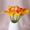 thumbnail image 2 of LShunze Mini Artificial Calla Lily 10 Stem Bridal Bouquets Artificial PU Real Touch Flowers for Home Party Decor, 2 of 8