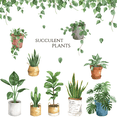 thumbnail image 1 of Decalmile Vinilos Decorativos Árbol Hoja Plantas DIY Pegatinas de Pared Dormitorio Sala de Estar TV Decoración de Puerta de Pared, 1 of 6