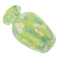 thumbnail image 3 of GlassOfVenice Murano Glass Golden Quilt Millefiori Urn Vase - Green, 3 of 5