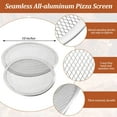 thumbnail image 2 of 4 Pieces 10 Inch Seamless Round Pizza Screen Aluminum Mesh Pizza Screen Pizza Mesh Baking Tray for Home Kitchen Restaurant Supplies, 2 of 7
