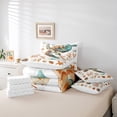 thumbnail image 4 of YST Watercolor Sea Turtle Bed in a Bag 7pcs Starfish Seashell Bedding Set, Full Size, 4 of 4
