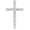 Silver-Classic, variant on Moissanite Cross Necklace 1.2 ct D Color VVS1 Christian Religious Cross Pendant White Gold Plated Silver