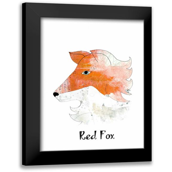 Ogren, Sarah 12x14 Black Modern Framed Museum Art Print Titled - Red Fox