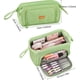 thumbnail image 2 of Estuche Escolar Estuche para Lápices de Gran Capacidad con Asa Estuche Escolar para Niñas Papelería Escolar Bolsa de Maquillaje Organizador de Oficina para Niños Niños Estudiantes Verde, 2 of 5