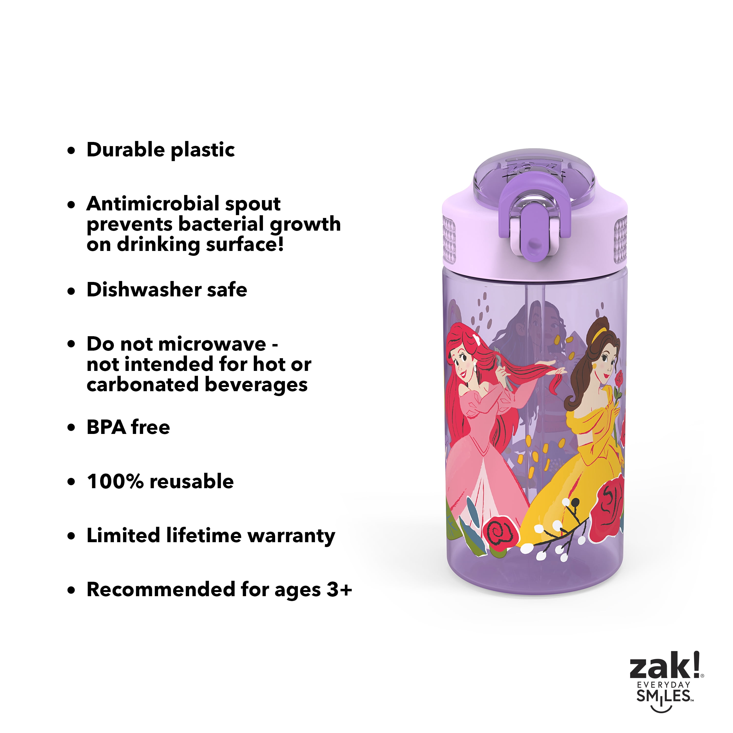 Zak! Designs Unicorn Plastic Water Bottle, 16 fl oz - Fry's Food