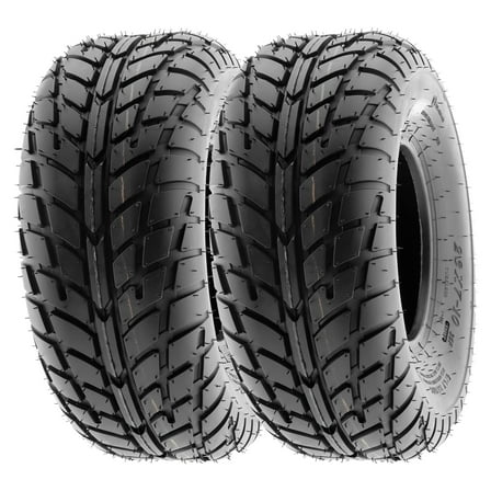 SunF ATV/UTV All Terrain Sport Dirt Flat Track Mini Bike Tire 19x7-8 19x7x8 6 PR Tubeless A021 (Set of 2)