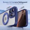 thumbnail image 6 of ELEHOLD Case for iPhone 16 Pro Max, Military Drop Protection Slim Case with 360° Rotatable Magnetic Ring Stand,Blue, 6 of 12