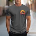 thumbnail image 2 of VBTAPA Mens Hawaiian T-shirts Palm Tree Graphic Tees Tropical Summer Short Sleeve Crewneck Tee Casual Hipster Tops Dark Gray L, 2 of 6