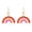 Style 3, variant on Rainbow Arch Earrings Stainless Steel Drop for Women Pride Style 8 Gold Tone Semi-Circle Dangles 6 Stripe Gay Pride Jewelry Drop Earrings for Pride Parade Love is Love Accessories for Her