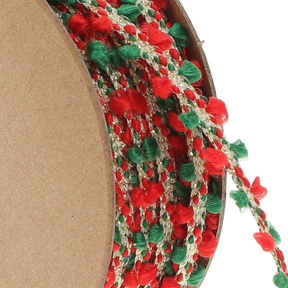 OUNONA Wrapping Ribbon for Presents Thin Holiday Stripes Curly Christmas