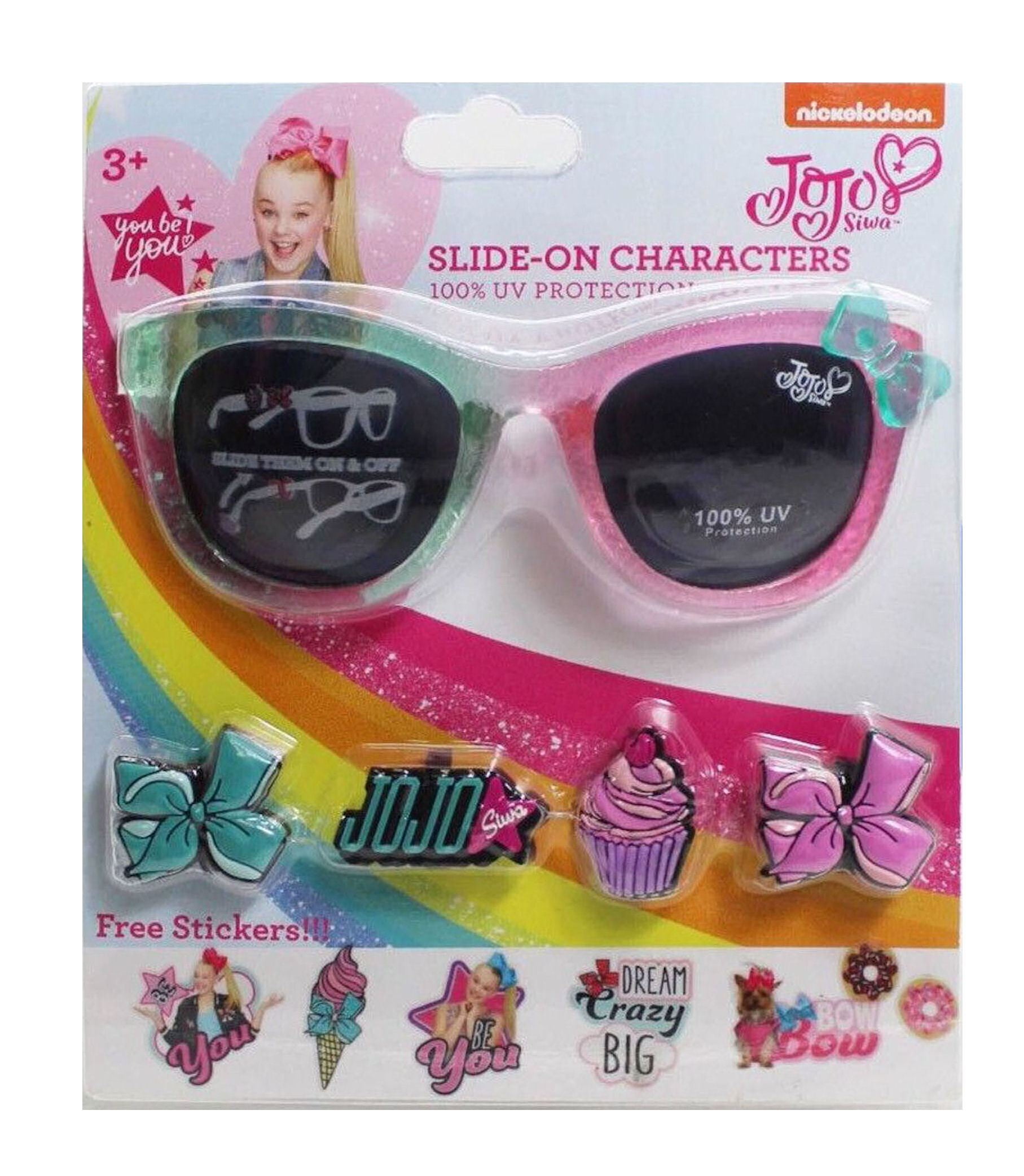 Toyfinder4U - JoJo Siwa Girls Sunglasses with Slide on Charms and