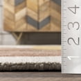 thumbnail image 3 of nuLOOM Susie Geometric Striped Wool Area Rug, 6' x 9', Ivory, 3 of 9