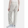 thumbnail image 3 of No Boundaries Washed Cargo Sweatpants, 29.5'' Inseam, Women's and Women's Plus, 3 of 5