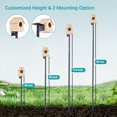 thumbnail image 5 of Bird Feeder Pole 92 Inch True Heavy Duty Birdhouse Pole with Squirrel Proof Baffle for Outdoor, Adjustable Bird Feeder Stand with 4 Shepherds Hook Mental Tray for Garden Attracting Wild Birds, 5 of 6