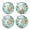 Army Green, variant on Hodwiequ 4Pc Christmas Ball Ornaments, Floral Shatterproof Xmas Tree Baubles With Gift Box For Holiday Party Rose Gold 10*10Cm