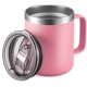 thumbnail image 1 of 12oz Stainless Steel Insulated Coffee Mug with Handle, Double Wall Vacuum Travel Mug, Tumbler Cup with Sliding Lid, Pink, 1 of 4