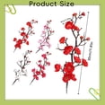 thumbnail image 3 of Artificial Plum Blossom Flower Branch, Cosmug Faux Floral Twig Sprig, Decorative Plant Pick, for Indoor Home Styling, Table Center Display and Vase Embellishment, Red, 3 of 5