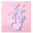 thumbnail image 2 of Emy Dola 12 Pack Girls Brief Kids Soft Underwear Panties Cotton Undies Adorable Prints Briefs for 2-10 Years Toddler, 2 of 7