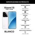 thumbnail image 4 of Smartphone Xiaomi 15 12GB + 512GB Blanco Desbloqueado, 4 of 6
