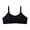Black, variant on Comfortable Everyday Bra for Girls with Adjustable Wide Back Hook Closure in Soft Everyday Wear Seamless Support All Seasons Comfort for Home and Leisure