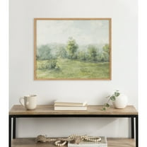 Kate and Laurel George Inness Landscape Framed Wall Art, 20x16 Natural, Soft Nature Tree Landscape Art for Wall