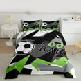 thumbnail image 2 of Homewish Soccer Football 2pcs Bedding Comforter Set for Teens Female Men,Abstract Geometric Twin Comforter Sets,Sport Theme Breathable Bedding Set,Microfiber Bedroom Decor,Reversible, 2 of 8