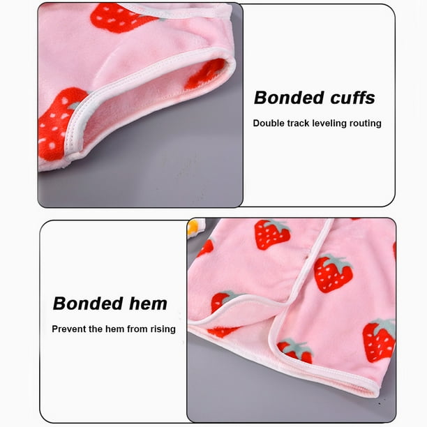 Baby cute flannel vest autumn and winter children s plus velvet clothespink100cm