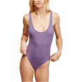 thumbnail image 1 of Free People Womens Boy Babe Body Mono, Púrpura, Pequeño Free People Body, 1 of 2