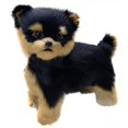 thumbnail image 1 of Noël Yorkshire Chien S Peluche S Simulation Animaux Modèles Cadeaux pour Enfants, 1 of 2