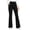 Black, variant on Women Fleece Lined Flared Yoga Pants, Thermal Flare Yoga Pants High Waisted Bootcut Leggings with Pockets Warm Lined Solid Color Workout Pants for Winter Gym Lounge Daily Wear