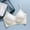 White, variant on Womens Bras Comfortable Low Scoop Neck Bra Spaghetti Criss Strap Breathable Padded Everyday Bra M
