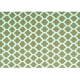 thumbnail image 1 of Ahgly Company Machine Washable Indoor Rectangle Trellis Turquoise Blue Modern Area Rugs, 6' x 9', 1 of 4