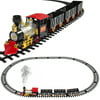 Classic Train Set For Kids With Real Smoke, Music, and Lights Battery Operated Railway Car Set