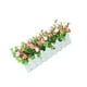 thumbnail image 1 of Cerca de plantas de flores artificiales Injueey jardinera de cesta falsa color mezclado, 1 of 6