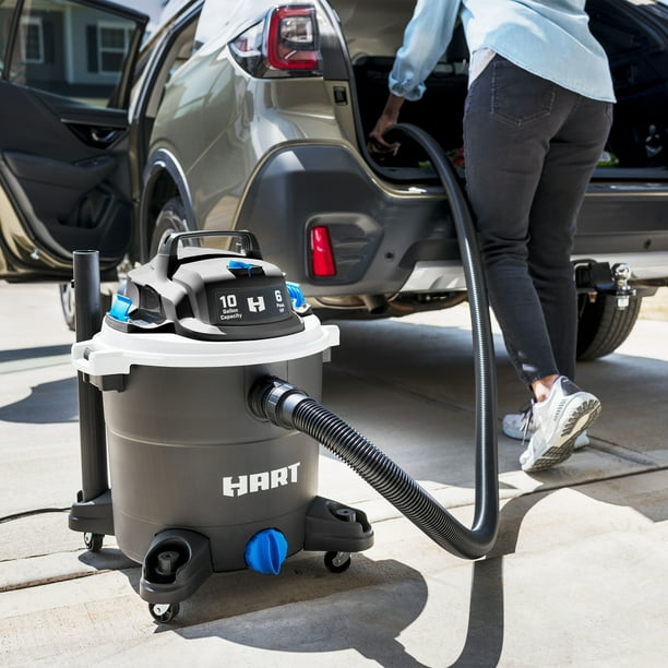 HART VOC1012PF 3703 10 Gallon 6 Peak HP Poly Wet/Dry Vacuum with
