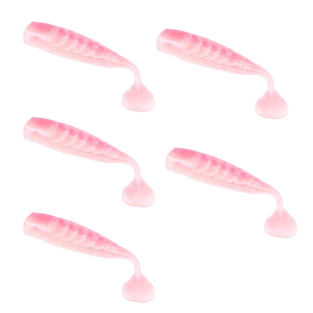 Suave con cola en T de paleta, Shad Minnow Paddle Swim Rosado