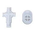 thumbnail image 1 of KAKOWELY 1 juego de moldes de silicona para portavelas con forma de cruz para hacer velas., 1 of 5