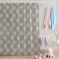 thumbnail image 2 of Shower Curtain White Dandelion Shower Curtains for Bathroom Decor, Waterproof Polyester Shower Curtain Set with Hooks, Extra Long 72" x 84" Spring Plant Beige, 2 of 9