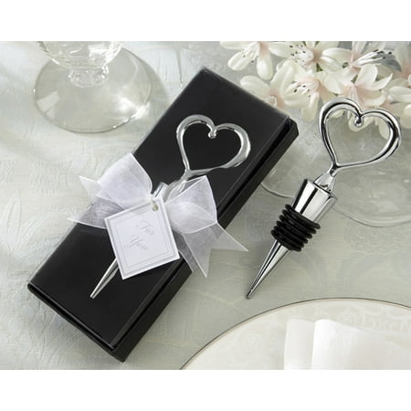 Heart Bottle Stopper in Showcase Display Box Set of 12