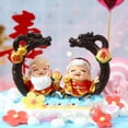 thumbnail image 2 of KAKOWELY piezas de decoración para tarta de abuelo y abuela, Dios de la longevidad, palabra de bendición china, centro de mesa, suministros para fiesta de aniversario, regalo dulce, 2 of 4