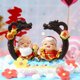 thumbnail image 5 of 2 piezas de decoración para tarta de abuelo y abuela, Dios de la longevidad, palabra de bendición china, centro de mesa, suministros para fiesta de aniversario, regalo dulce, 5 of 7