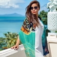 thumbnail image 6 of Turtle Elegant Chiffon Silk Hair Scarves - Lightweight and Breathable - 180*73 Size - Stylish Accessory for Women, 6 of 6