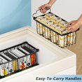 thumbnail image 4 of LEEYNEER 6pcs Stackable Freezer Organizer Bins with Handles - 14.6” x 7.1” x 5.2” - BPA-Free Metal  Shatterproof & Easy-View Design for Deep Freezer Organization  Perfect for Meat  Vegeta, 4 of 5