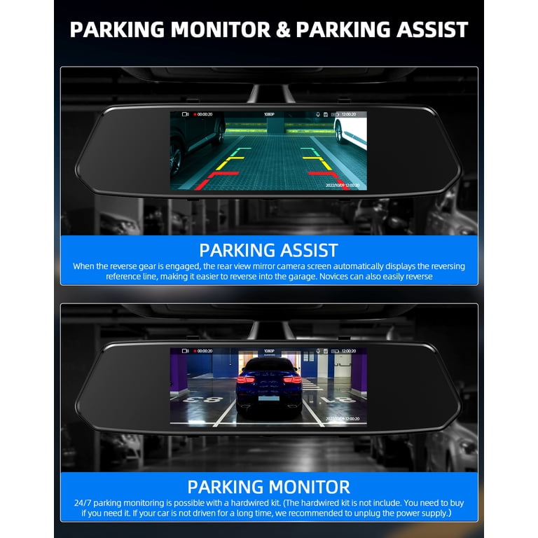 TOGUARD Dash Cam 1080P Car Camera 2.45