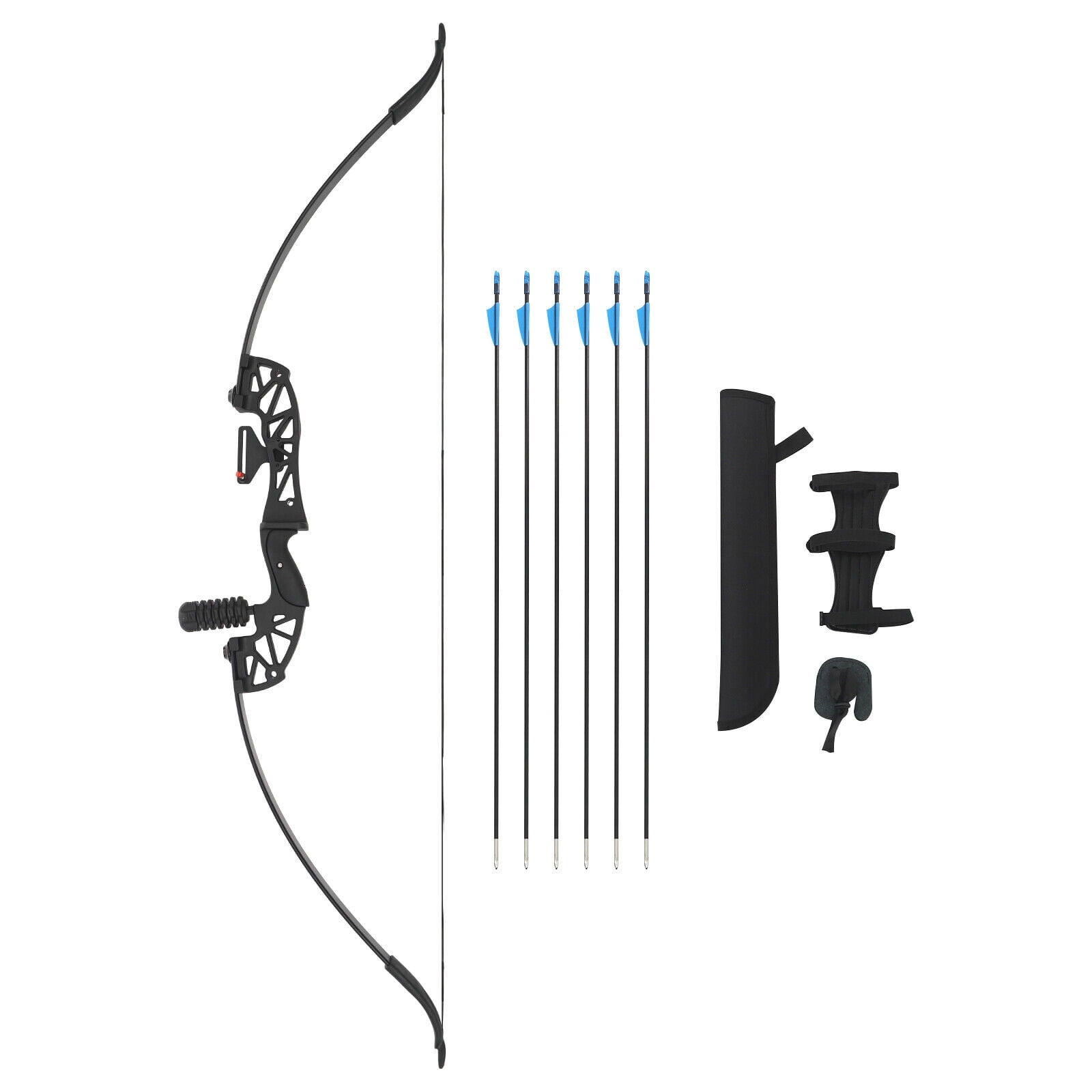 Miumaeov 40LBS Recurve Bow Kit Takedown Recurve Bow Set Arrow Kit Right-handed Bow