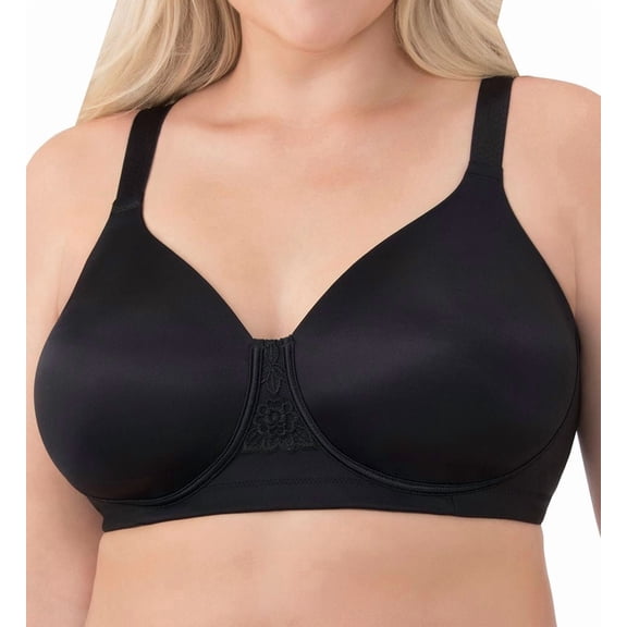 Vanity Fair Womens Beauty Back Full Figure Wirefree Bra, 42H, Midnight Black