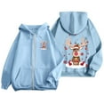 thumbnail image 4 of WILLBEST Sudadera de Mujer con Estampado Navideño, Cremallera, Manga Larga, Bolsillo, Cordón Ajustable y Capucha Informal 2194 Grande, 4 of 8