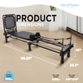 Stamina AeroPilates Premier Studio Reformer Workout Machine, Black ...