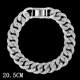 thumbnail image 1 of Pulsera de cadena cubana con diamantes de imitación para hombre y mujer, Brazalete de eslabones gruesos, estilo Hip Hop, a la moda Fivean unisex, 1 of 2
